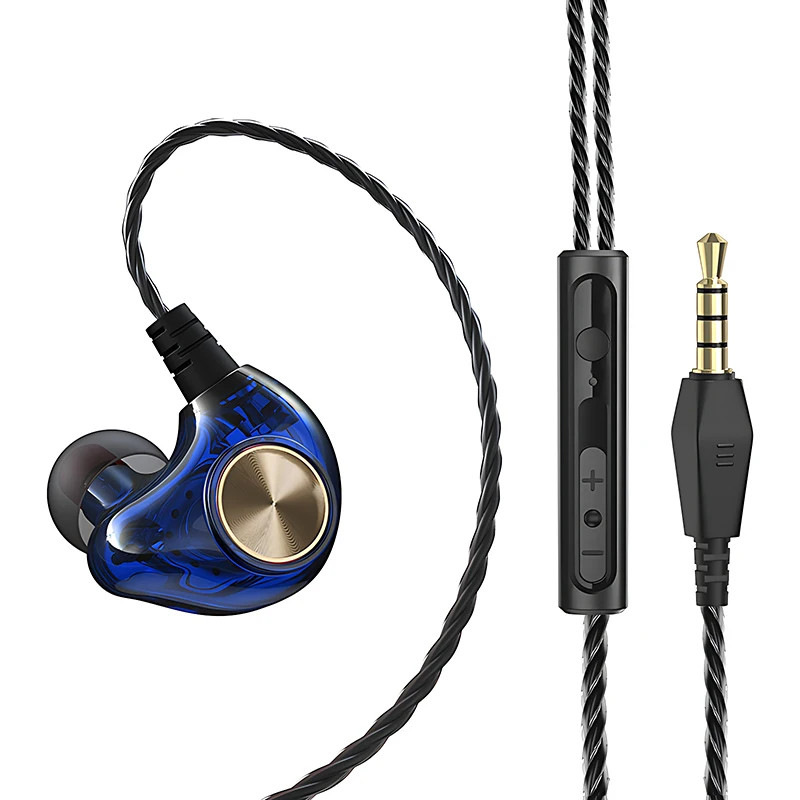 HIFI Heavy Bass Wired Earphone 3.5mm AUX In Ear Gaming Headset Dynamic Music Hea