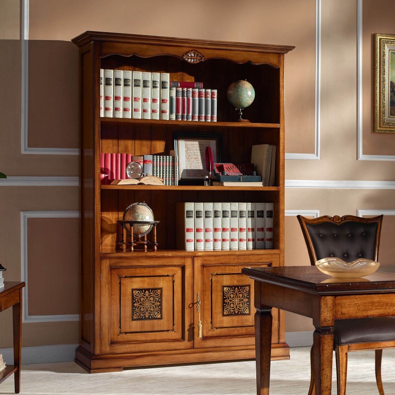 LIBRERIA  CLASSICA LEGNO INTARSIATA IN IN VARI COLOR VARI COLORI