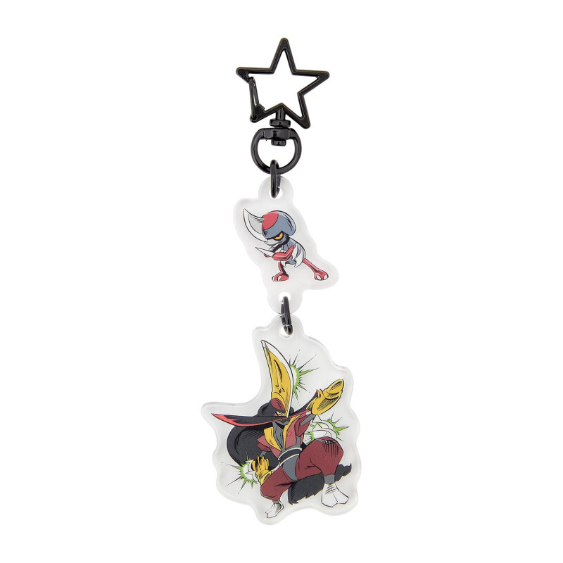pokemon-center-pawniard-kingambit-2piece-acrylic-keychain-secret-of-might