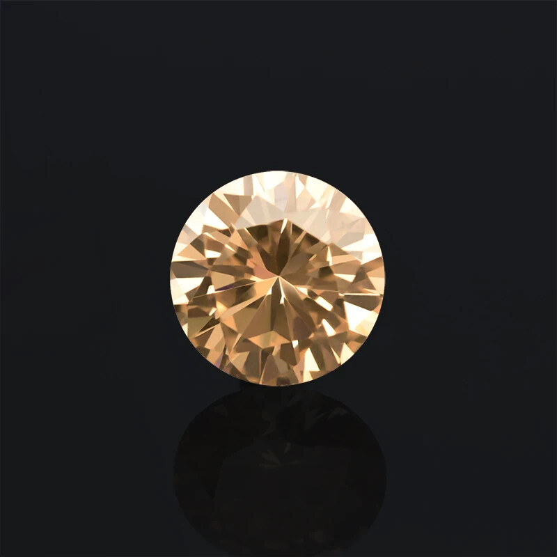 5A Various Color Loose Cubic Zirconia Stone Round Synthetic Gems For Jewelry