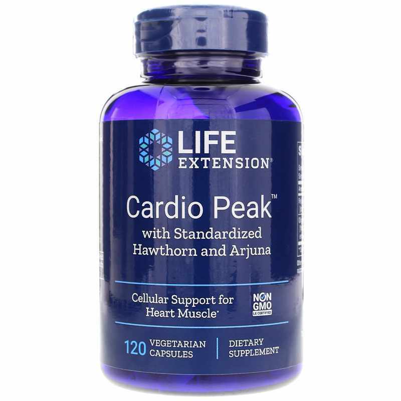 Life Extension Cardio Peak 120 Caps Олигомерные проантоцианидины (OPCs)/Arjuna