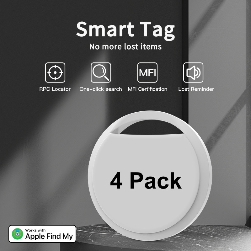 Global Smart Tags, 4 pack for iPhone, iPad, Mac &