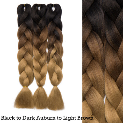 Box Braid Ultra Hair For Jumbo Braiding Extensions Crochet Ombre Kanekalons LC5