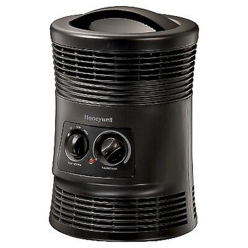 NEW Honeywell 1500W 360˚ Surround Indoor Heater Black, Safety Tip-over shut off