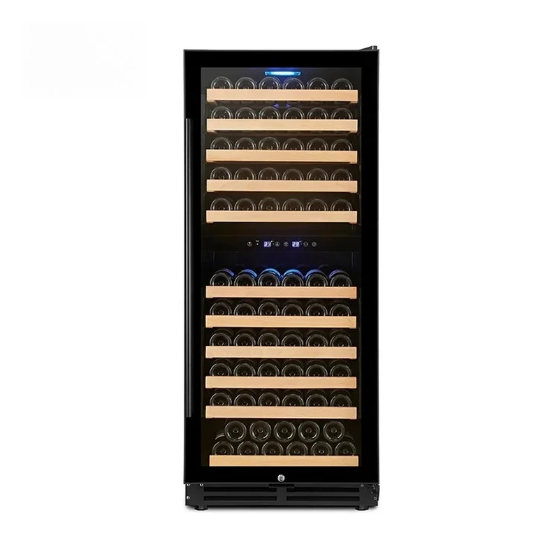 Modern Wine Bar Cabinet with Dual Zone Wine Cellar Fridge or Freestanding Glass