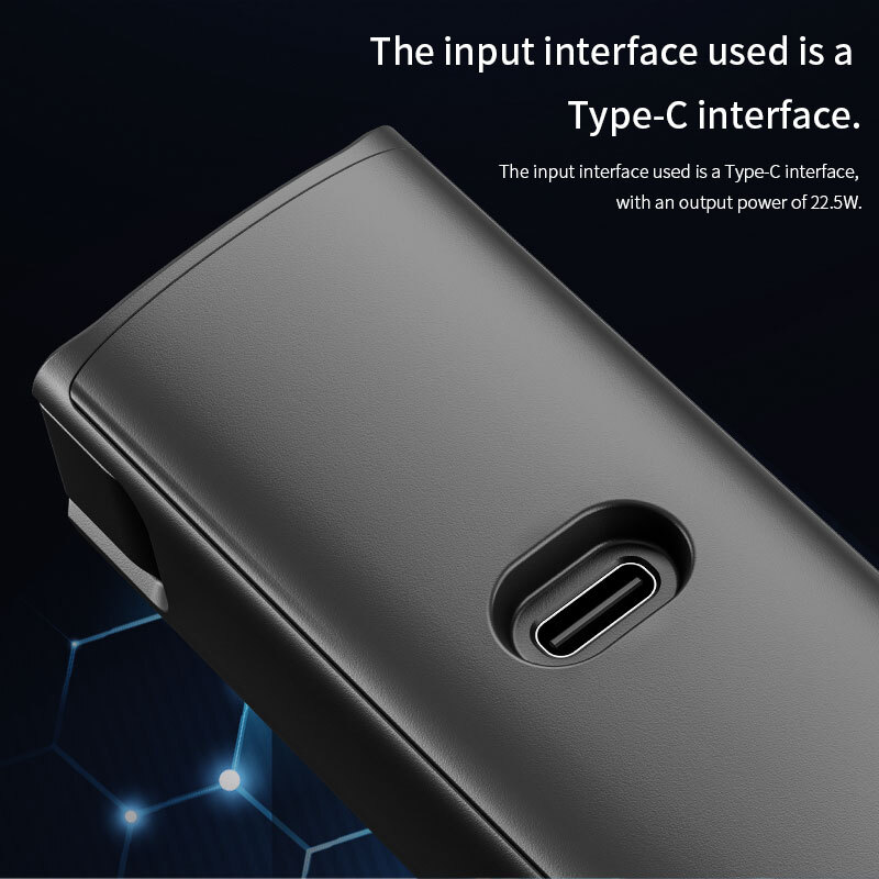 Power Bank for DJI OSMO Pocket 3 Portable Extension Rod Fast Charge Battery Grip