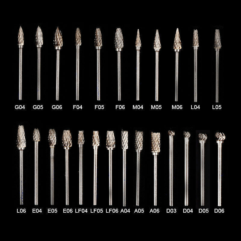 Dental Carbide Tungsten Steel Polishing Drills Acrylic Carbide Burs 10 Pcs New