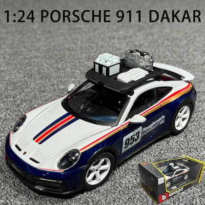 ZD Bburago 1:24 911 PSR Dakar Coupe #953 Racing Sports Model Diecast Metal Car