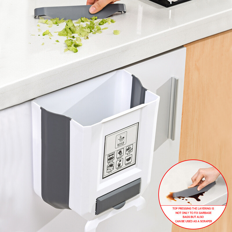 Mülleimer Hängend Küche Badzimmer Zusammenklappbar Wandmontage Müll