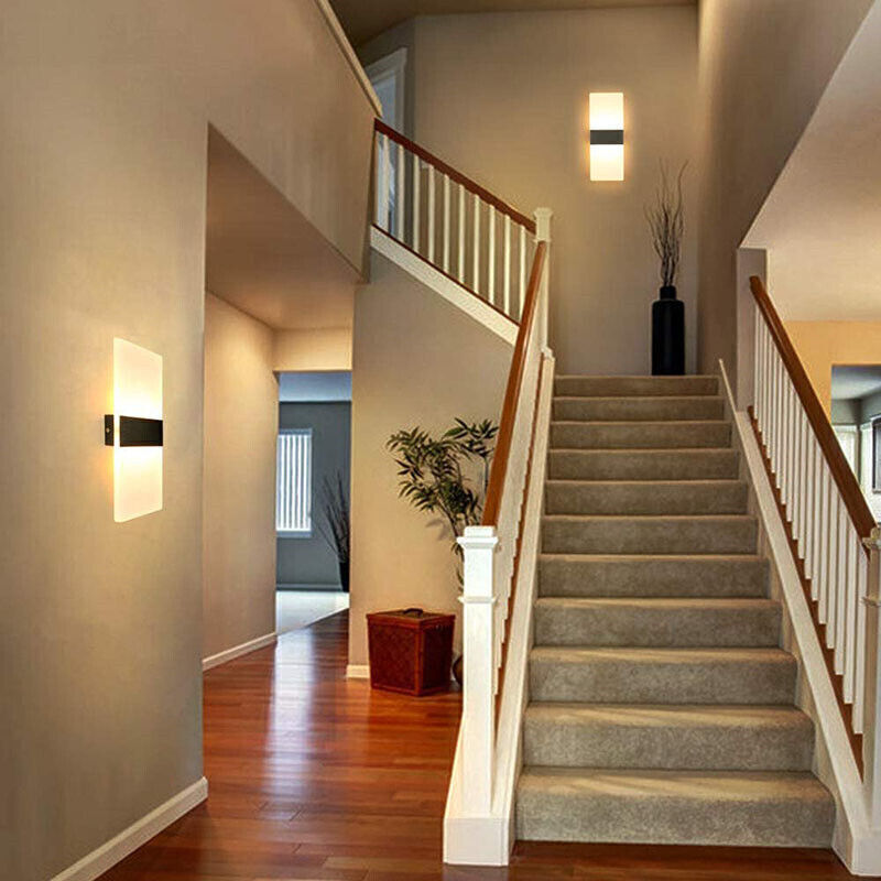 Cube LED Wall Lights Up Down Sconce Lighting Fixture Lamp Indoor Stairs Lighting