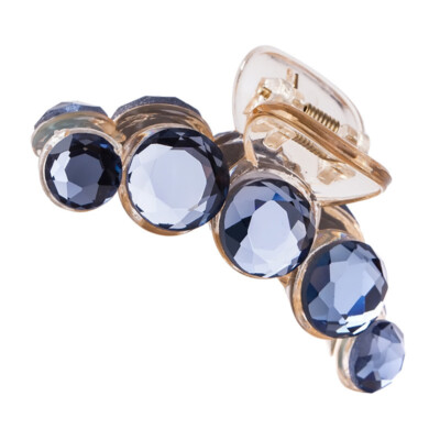 Women Crystal Plastic Hair Claw Crab Clamp Barrettes Elegant Top Clip Hair Clip