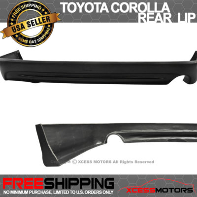 Fits 09-10 Toyota Corolla K Style Rear Bumper Lip Diffuser Splitter Unpainted PU