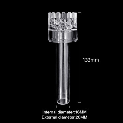 Aquarium Skimmer Acrylic Lily Pipe Spin Surface Inflow Water Plant Filte_yr