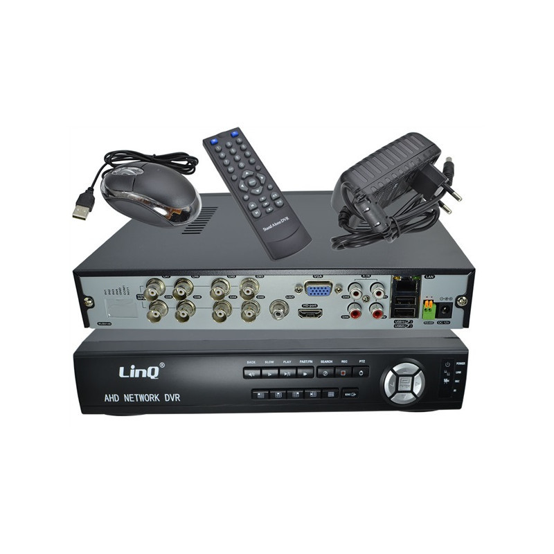 Digital Video Recorder 8 Canali Ahd Telecamere Analogiche Ip Dvr Linq Ahd-6108x