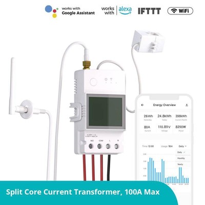 SONOFF POWCT Ring Smart Power Meter ESP32 Chip Current Transformer 100A Energy M