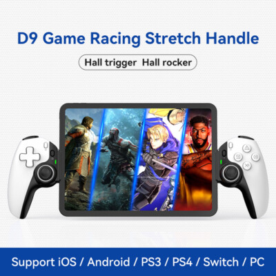 D9 Mobile Phone Stretching Game Controller Wireless Bluetooth-compatible Tablet