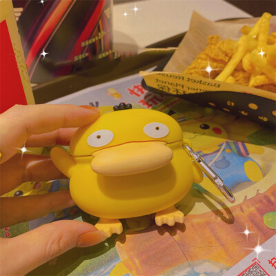 Silicone Earphone Case Cover Psyduck For Apple Airpods 1/2/3 Pro Series