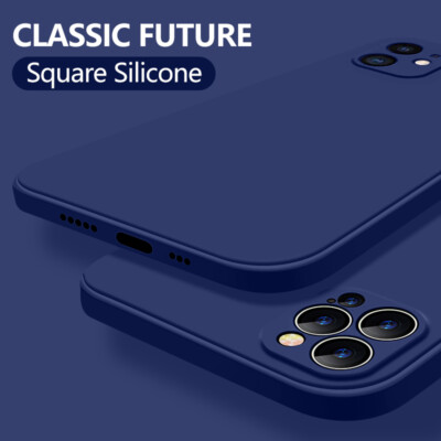 Case For iPhone 16 12 11 13 14 15 Pro Max XR XS 8 Colorful Liquid Silicone Cover