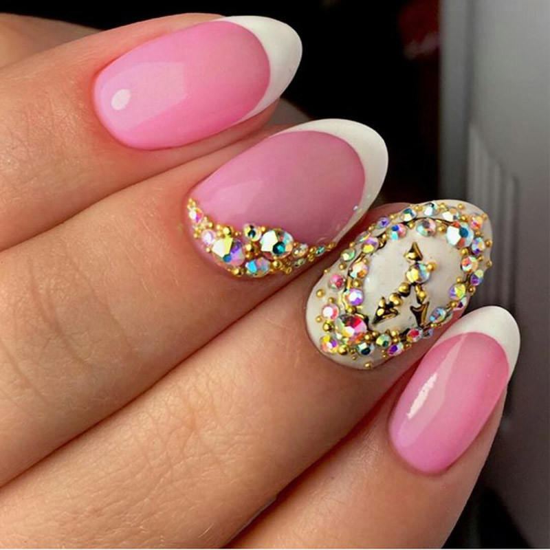 1440pcs Crystal Nail Art Rhinestones FlatBack Glitter Diamond 3D Tips Decoration