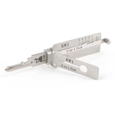 2-in-1 Key Decoder Match Key Picking Hook for Car Repair Tool Stainless Steel