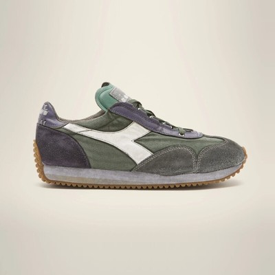 

Обувь Diadora Heritage EQUIPE H Dirty Stone Wash Ages Sneaker Unisex Green Myrrh, Multicoloured