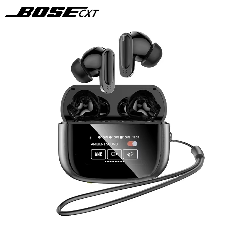 Smart Touch Multi-Functional Large Screen TWS Wireless ANC Heavy Bass Earbuds