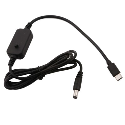 USB C Type C to DC5.5x2.1mm 5V 9V 12V 15V 20V PD Triggers Cable Adjust Voltages