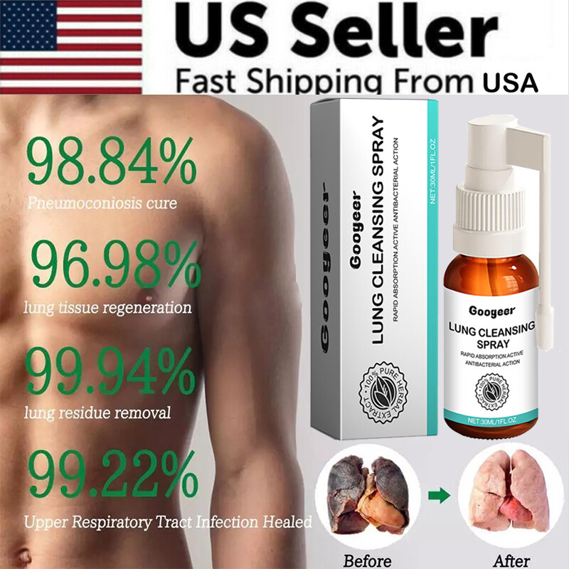 Natural Spray for Lung and Respiratory Support Herbal Cleansing Spray 1-5 PACK