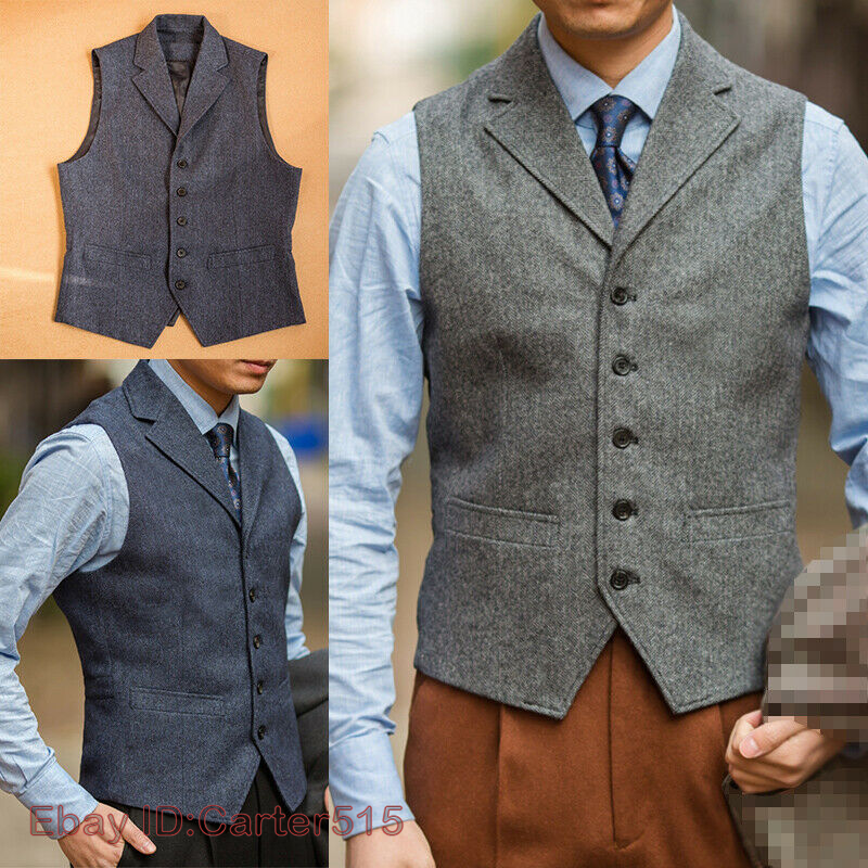 Ameri　HERRINGBONE LONG JACKET VEST HERRINGBONE LONG JACKET VEST Ameri Vintage