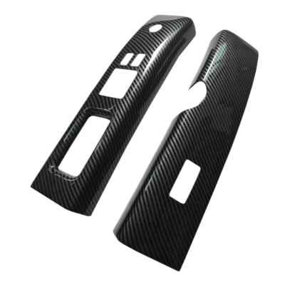 Carbon Fiber Interior Door Window Switch Cover Trim For Nissan 350Z 2003 -2005