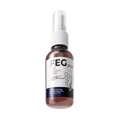 FEG Plus Organic Anti Hair Loss Hair Growth Cure Oil Sprary Fr Thicker Long Hair