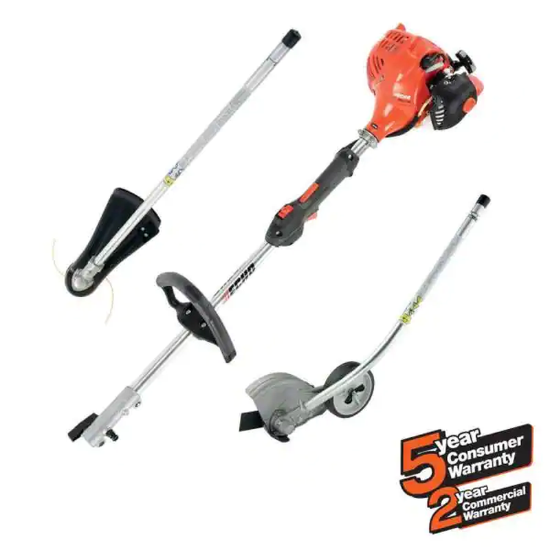 21.2 Cc Gas 2-Stroke Cycle PAS Straight Shaft Trimmer and Edger Outdoor Kit