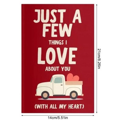 Just A Few Things I Love About You With All My Heart Love Fill In Blank GiftBook
