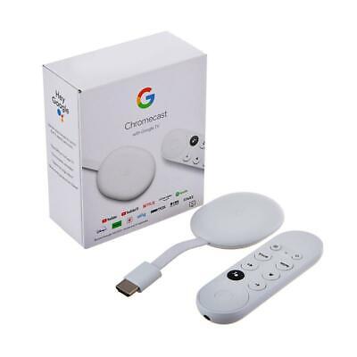 GOOGLE CHROMECAST 4K WITH GOOGLE TV - SNOW WHITE - NEW