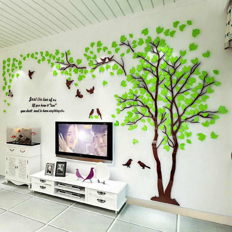 3D Flower Tree Wall Sticker Home Room DIY Art Decor Removable Decals Vinyl Mural
