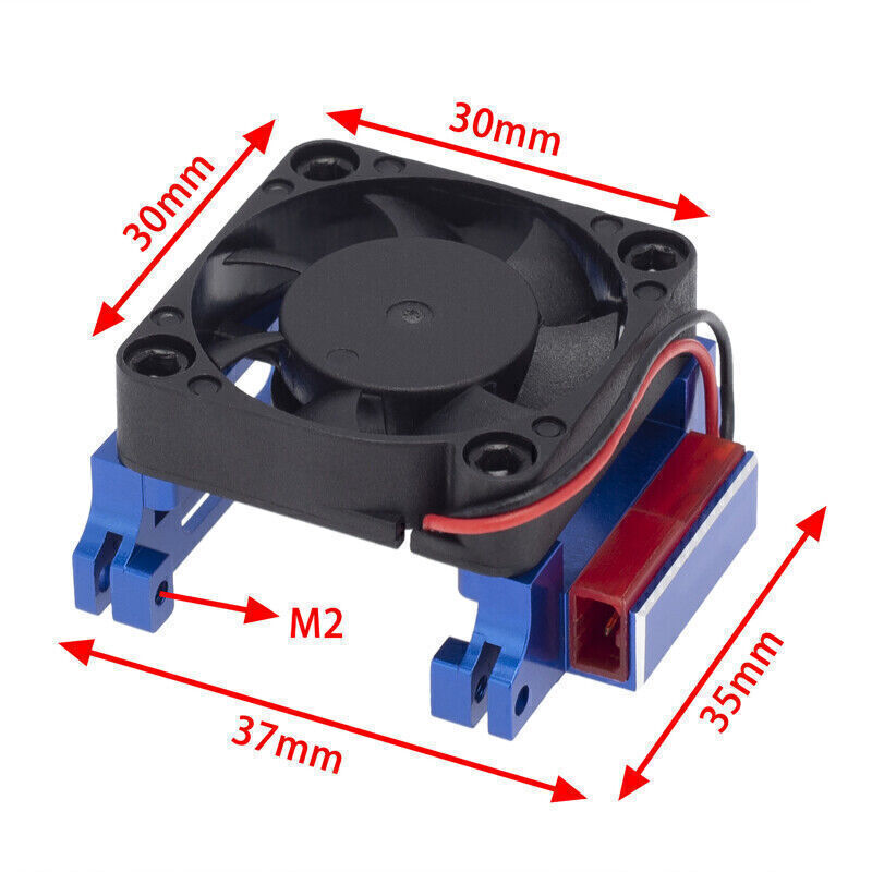 Cooling Fan Aluminum Heatsink For Traxxas Velineon Vxl-3S Es