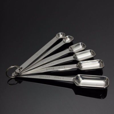 6 Stainless Steel Measuring Spoons Set