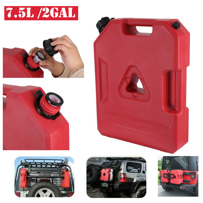 2 Gallon Fuel Pack Spare Container Off-Road ATV Pack Jerry Can Polaris