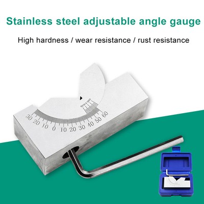 60 75x25x32MM Adjustable Precision Angle Blocks Gauge V Block Milling Setup 0°