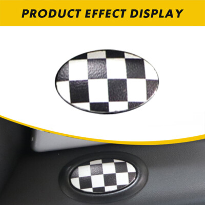 For MINI COOPER R55 R56 R57 R59 Co-Pilot Storage Box Button Sticker Car Styling