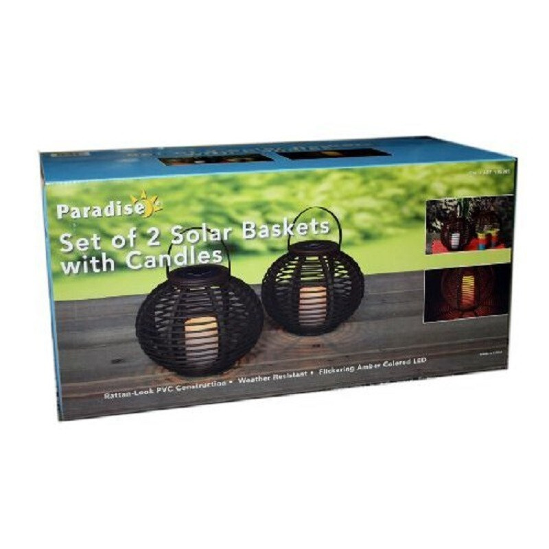 PARADISE 2 PACK Solar Baskets Lights