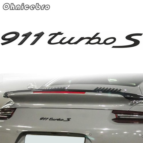 MCK GTS Logo Emblem Schwarz Rot - Heckbadge Für Porsche Modelle