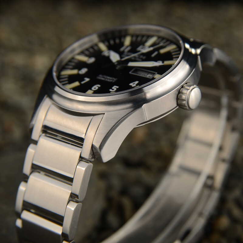 Pre-owned Epoch Men Automatic Watch Luminous Mechanical Wristwatch 10atm Waterproof Nh36