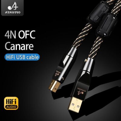 HIFI USB OTG Cable USB Type A to B USB Cable 6N OFC Type C to Type B Audio Cable