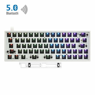 GK64XS HOT SWAPPABLE BLUETOOTH WIRE WIRELESS DUAL MODE CUSTOM MECHANICAL KEYBOAR