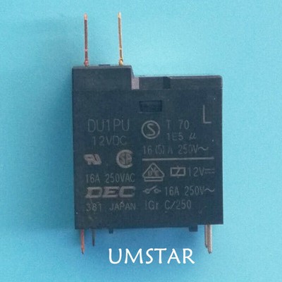 1PCS DU1PU-12VDC 12VDC 16A 4Pins Power Relays DEC New #A6-8