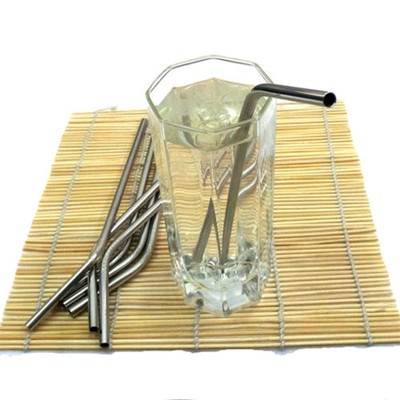 1510xStainless Steel Metal Drinking Straws Reusable Stag Cocktail Party R7