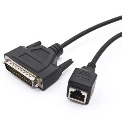 DB ILDA cable computer connection for laser lights RJ45 to DB25 network cable