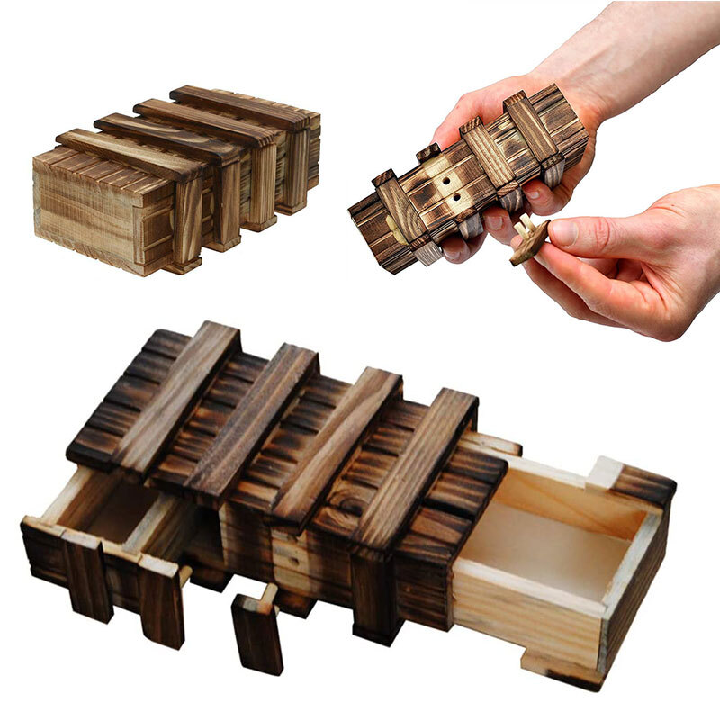 Adult Money Card Holder Secret Compartment Gift Box