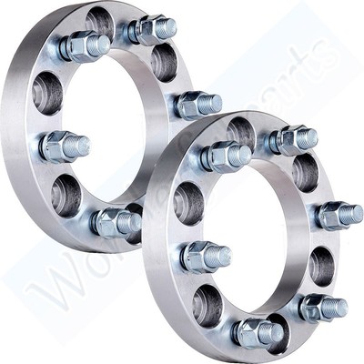 2X 1quot Inch Chevy Wheel Spacers  6x55  6x1397  14x15  6 Lug Adapters For GMC